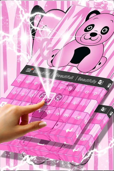 Pink Panda Keyboard - Preview 3