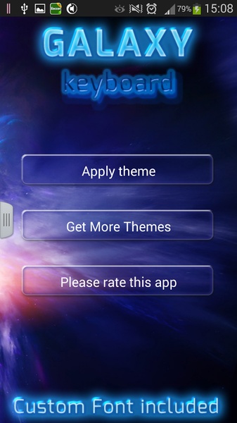 GO Keyboard Galaxy Theme - Preview 5