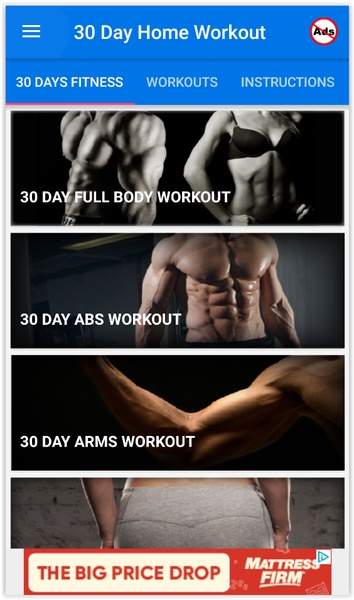 30 Day Home Workout - Preview 1