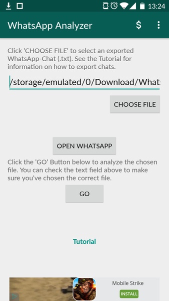 WhatsApp Analyzer - Preview 4