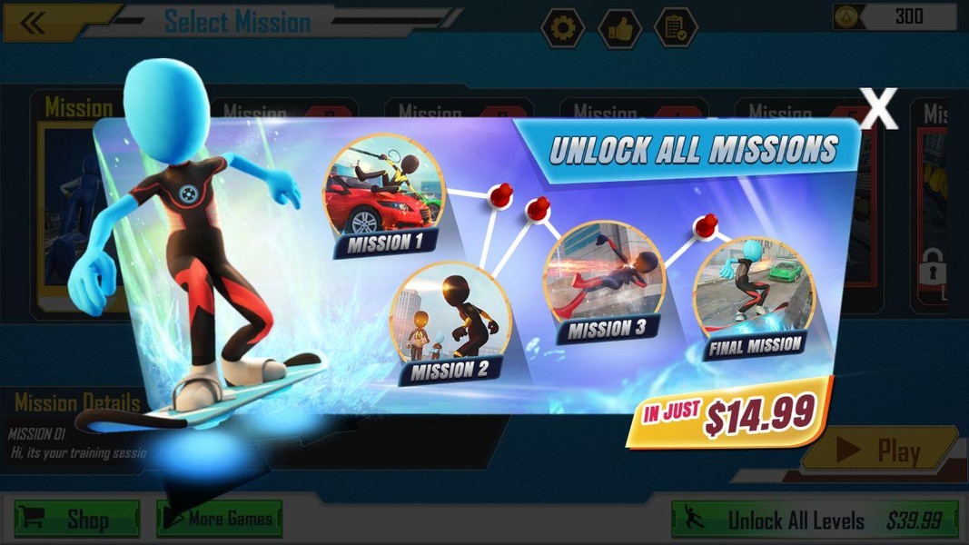 Stickman Ice Hero Crime City - Rope Hero - Preview 6