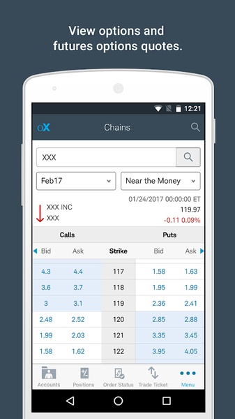 optionsXpress - Preview 6