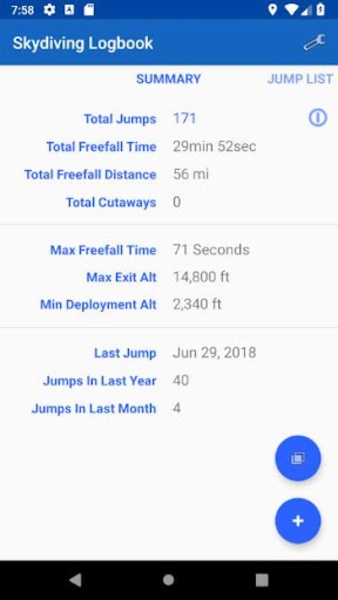 Skydiving Logbook - Preview 4