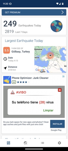 Earthquakes Today - Preview 1