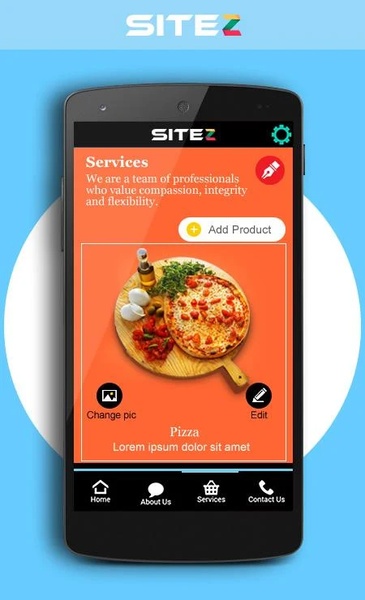 Sitez Mobile Site Builder - Preview 4