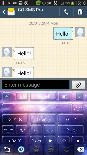 GO Keyboard Galaxy Theme - Preview 7