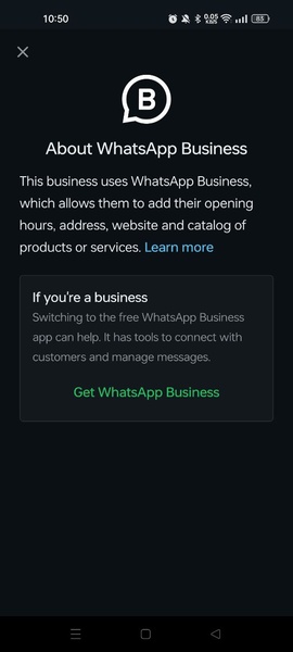 WhatsApp Business - Preview 1