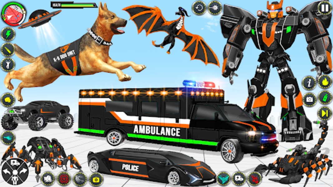 Ambulance Dog Robot Car Game - Preview 8