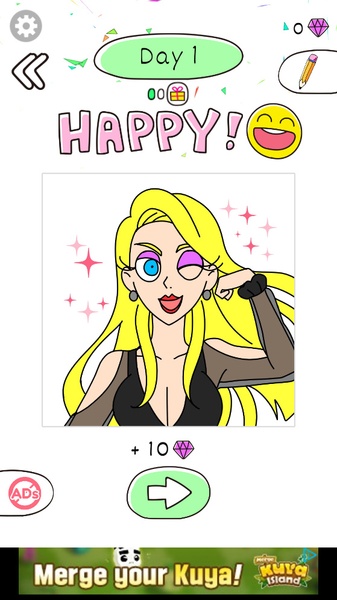 Draw Happy Beauty - Preview 5