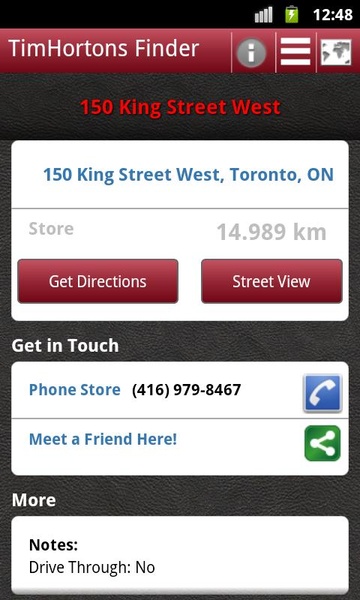 TimHortons Finder - Preview 3