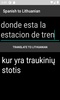 Spanish to Lithuanian Translator screenshot 1