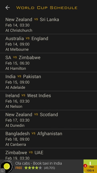 Cricket Live Scores - Preview 3