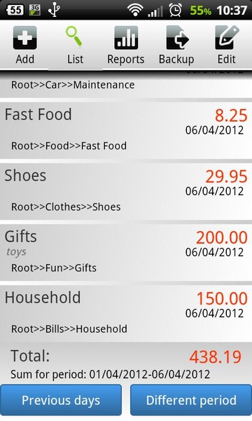Cost Manager - Preview 6