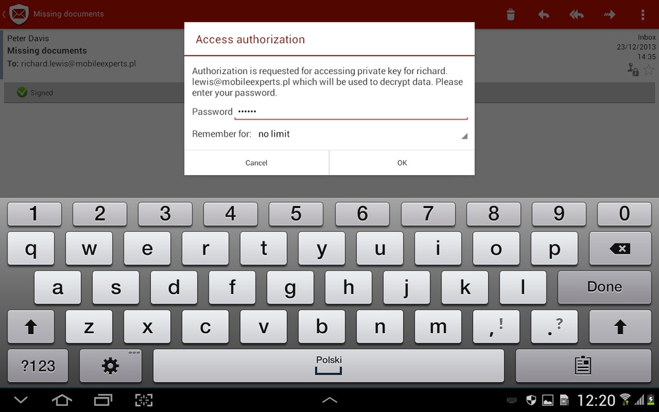 mySecureMail - Preview 9