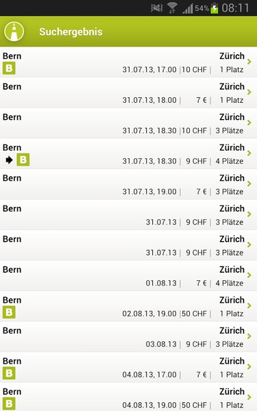 mitfahrgelegenheit.ch - Preview 4