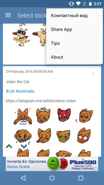 StickerPacks for Telegram - Preview 3