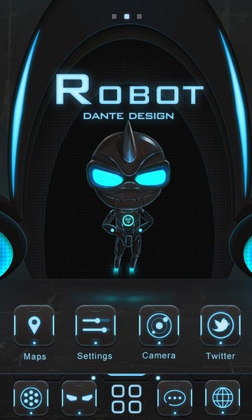 Robot GOLauncher EX Theme - Preview 4