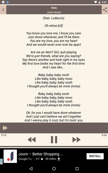 Justin Bieber Song & Lyrics - Preview 5