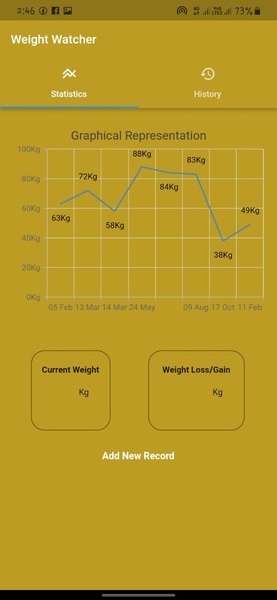 Weight Watcher App - Preview 2