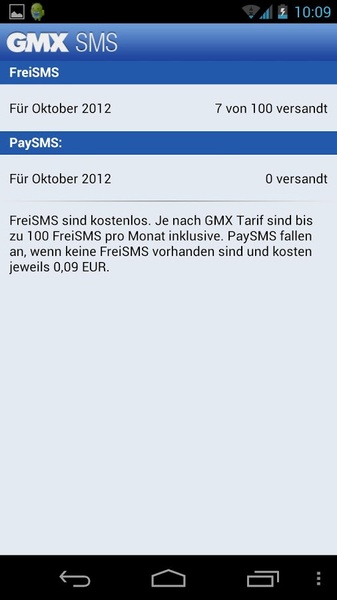 GMX SMS - Preview 2
