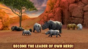 Rhino Wild Life Simulator 3D screenshot 1