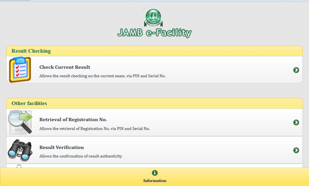 Jamb e deals facility login