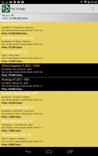 Fut 15 App - Preview 3