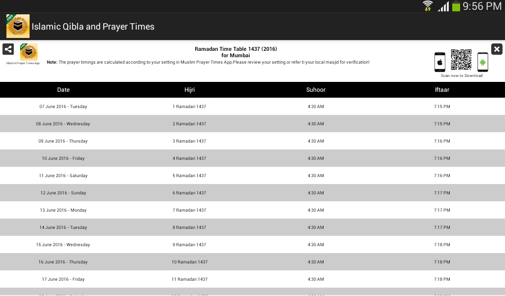 Islamic Qibla and Prayer Times - Preview 1