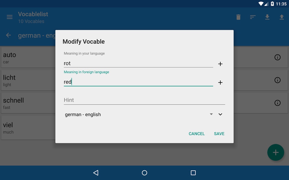Vocabletrainer - Preview 5