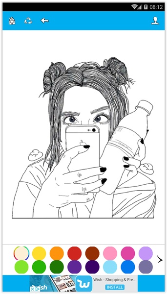 Pretty Girl Coloring - Preview 4
