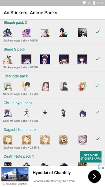 AniStickers - Anime WAStickers for Whatsapp - Preview 1