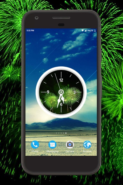 Firework Clock Live Wallpaper - Preview 3