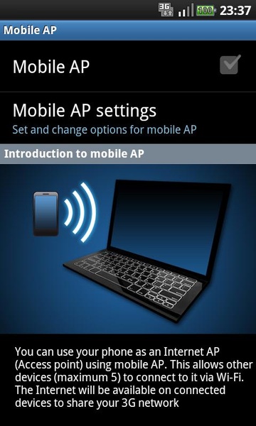 Tethering Shortcut - Preview 2