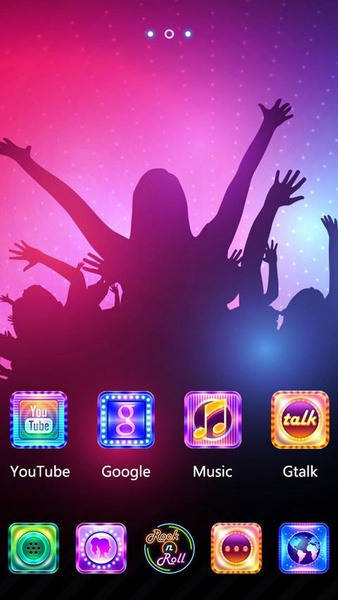 (Free)Rock_n_Roll GOLauncher EX Theme - Preview 3