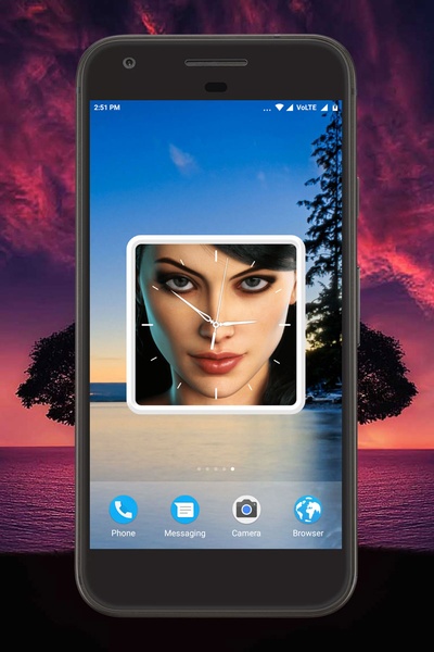 Beauty Clock Live Wallpaper - Preview 1