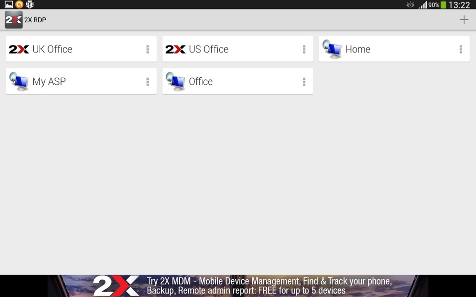 2X RDP Client - Preview 11