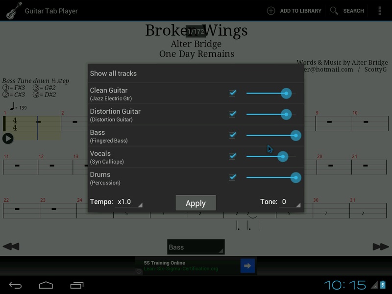 Guitar Tab Player - Preview 8