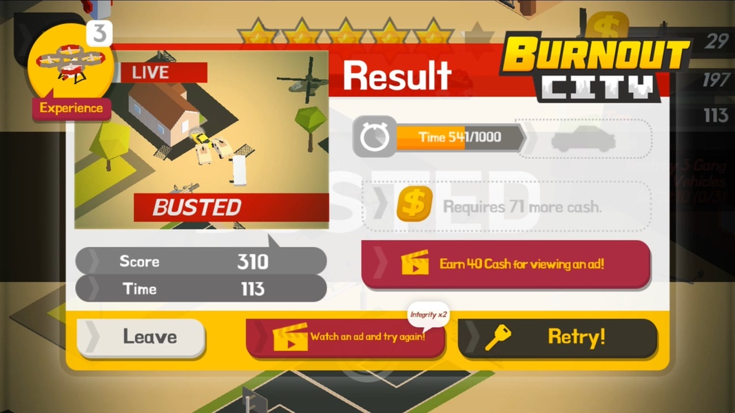Fuja da polícia no game OFFLINE Burnout City (Android e iOS) - Mobile Gamer