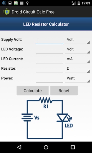 Droid Circuit Calc Free - Preview 6