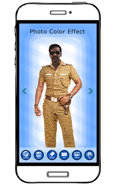 Men Police Dress Photo Suit - Preview 4