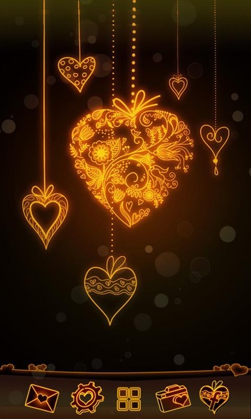 Warm Heart GOLauncher EX Theme - Preview 4