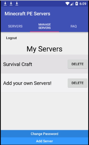 MCPE Server List - Preview 8