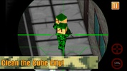 Cube War: City Sniper 3D screenshot 2