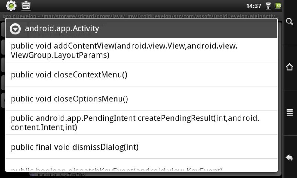 DroidDevelop - Preview 3