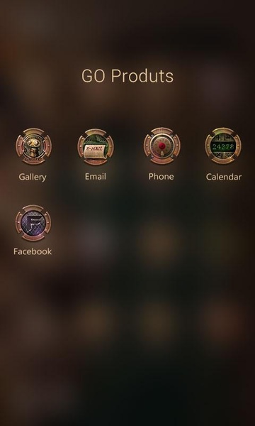 Steam age GOLauncher EX Theme - Preview 1