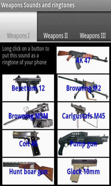 Guns sounds and ringtones - Preview 5