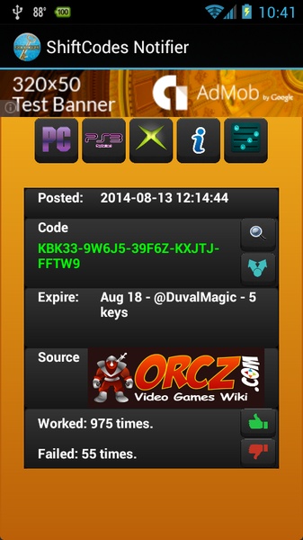 ShiftCodes Notifier - Preview 3