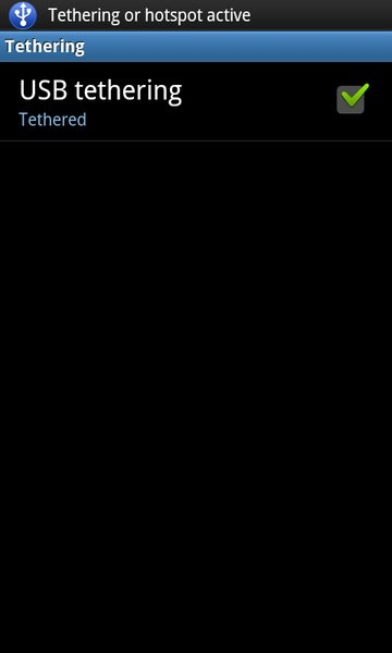 Tethering Shortcut - Preview 1