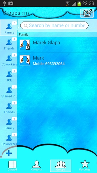 GO Contacts Beautiful Clouds - Preview 2