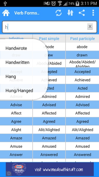 Verb Forms Dictionary - Preview 6